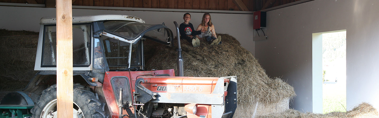 Nach der Arbeit ab ins  Heu 