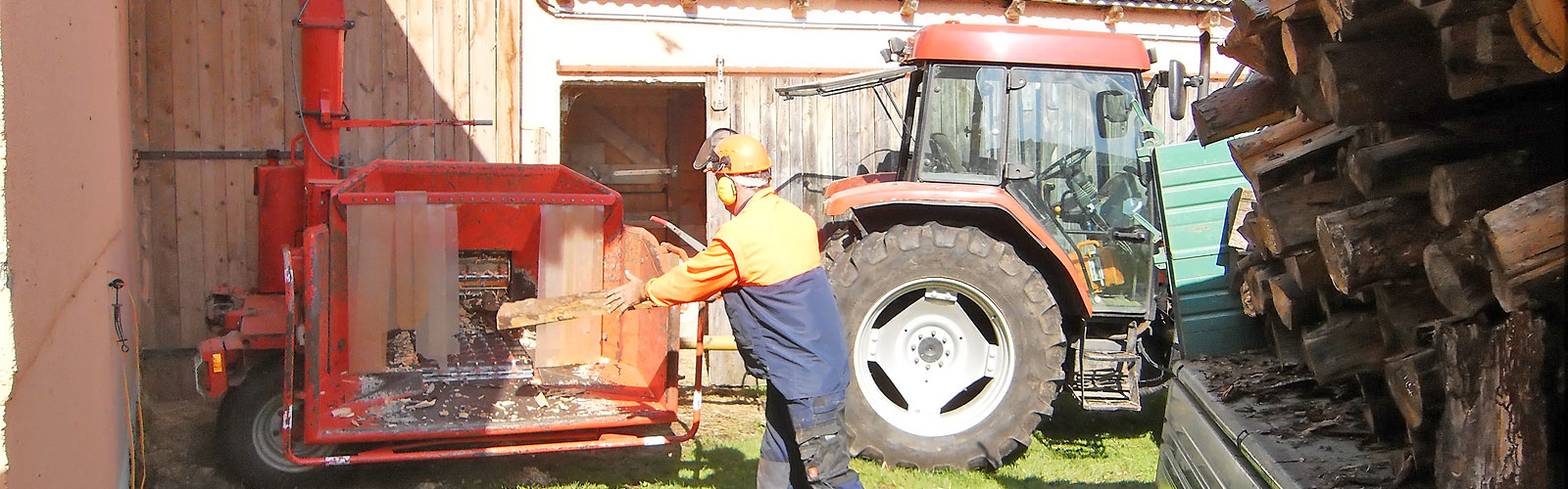 Geheizt wird mit Holz 